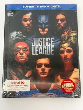 Justice League (Blu-Ray/DVD) Target Lenticular Digibook OUT OF PRINT -New/Sealed
